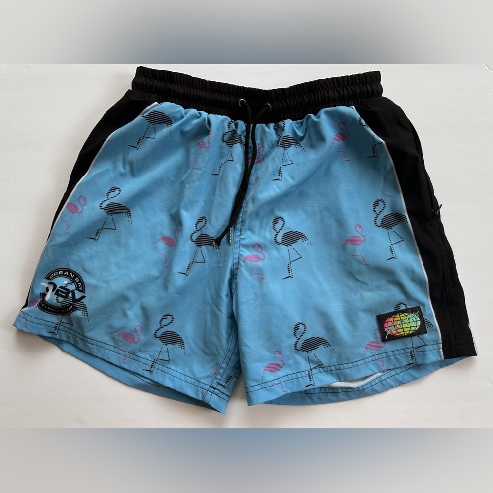 Ocean Bay Volleyball (OBV) Limited Edition SLUNKS (Flamingo pattern).